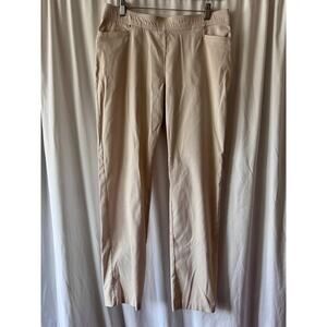 89th & Madison Beige White Pinstripe Pants